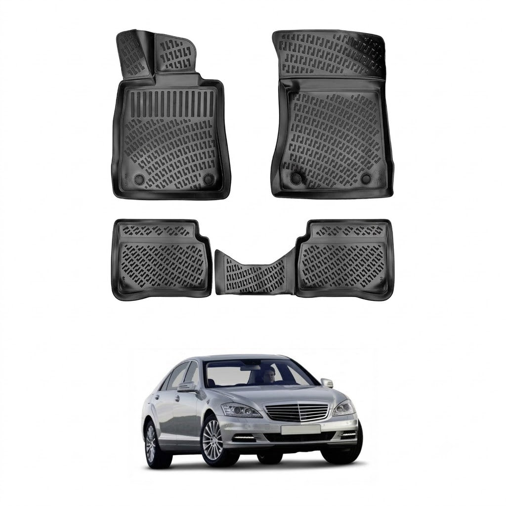 Mercedes S Class W221 Floor Mats 2006-2013 - Auto Accessory SKU: 0681