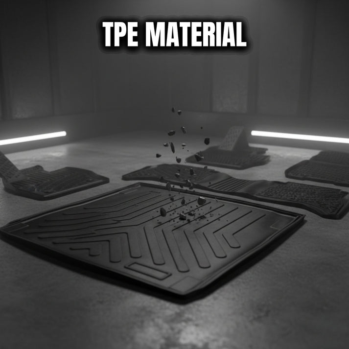 Mini Cooper F56 Floor Mats and Cargo Liner 2021-2026, All Weather TPE Front, Rear & Cargo Set