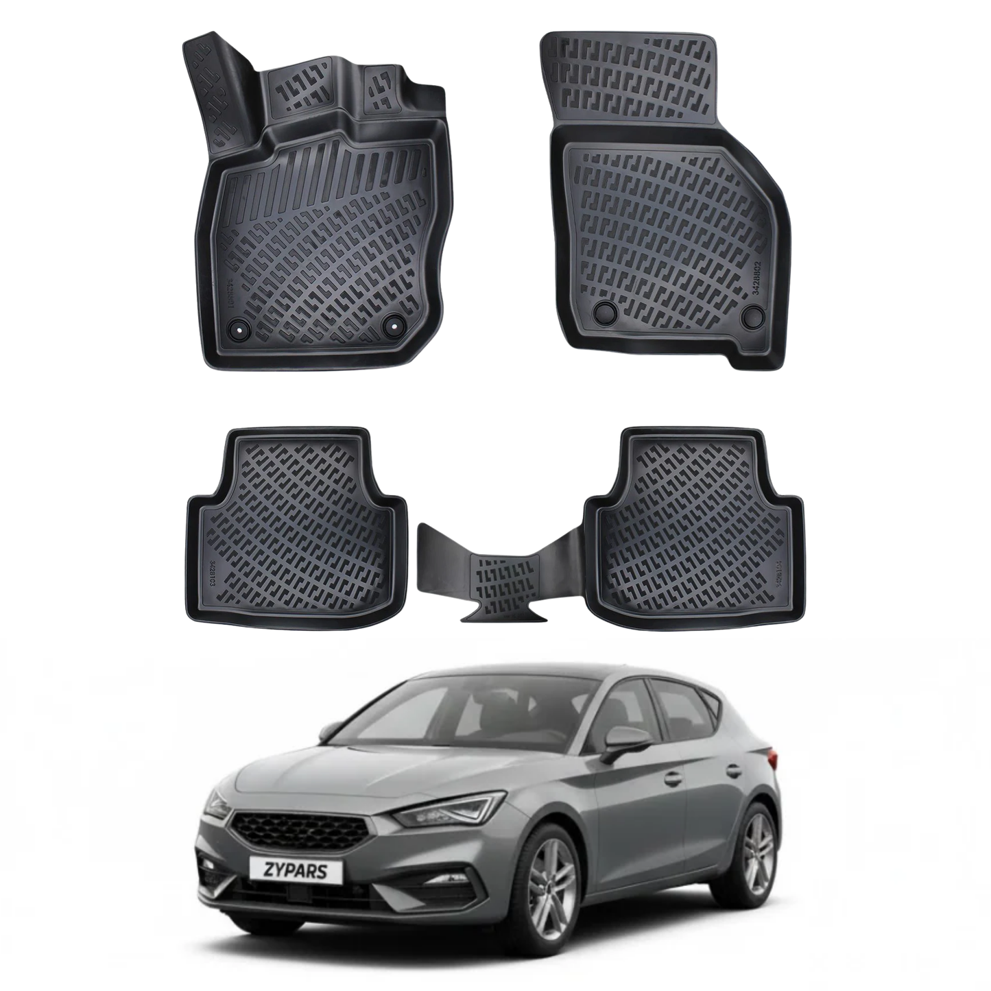 Seat Leon eTsi Automatic Transmission Floor Mats 2020-2026