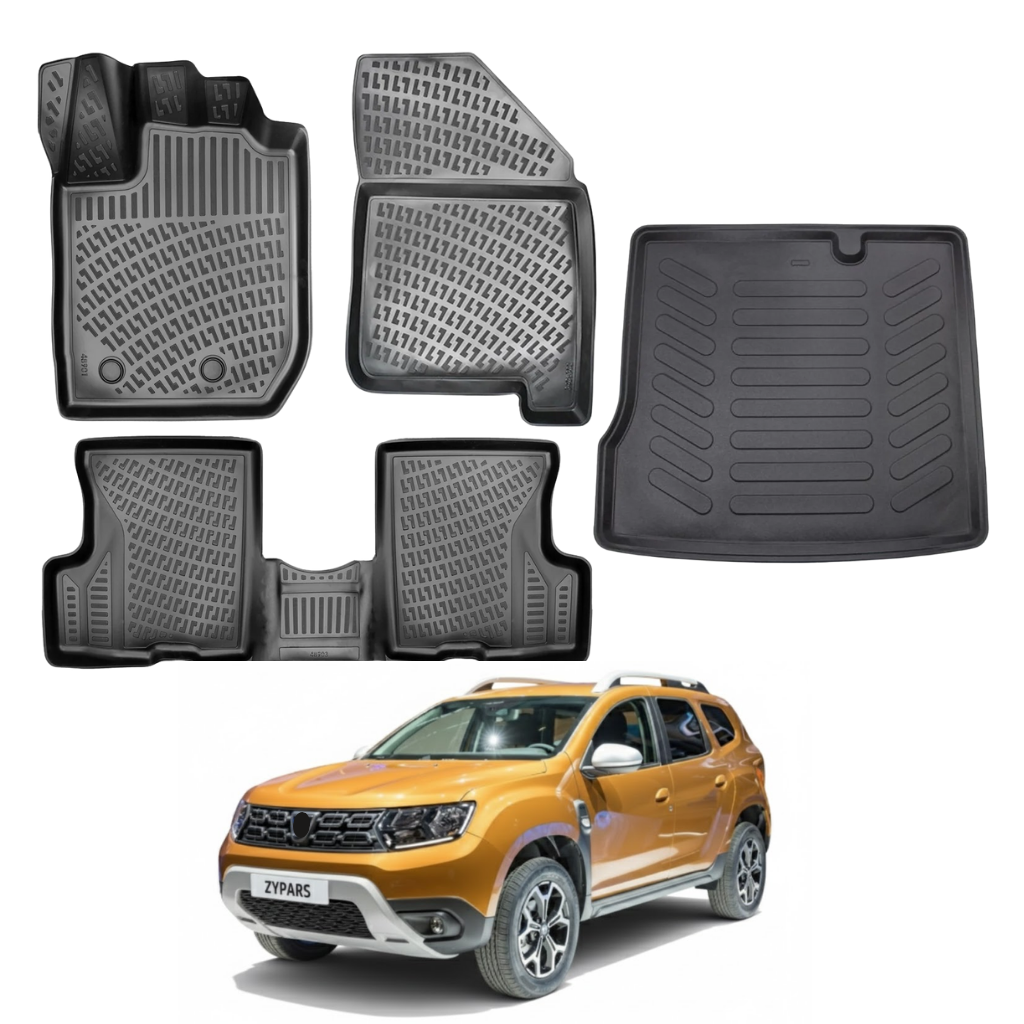 Dacia Duster 4x2 Floor Mats and Cargo Liner 2018-2022 | Ehiltek Shop