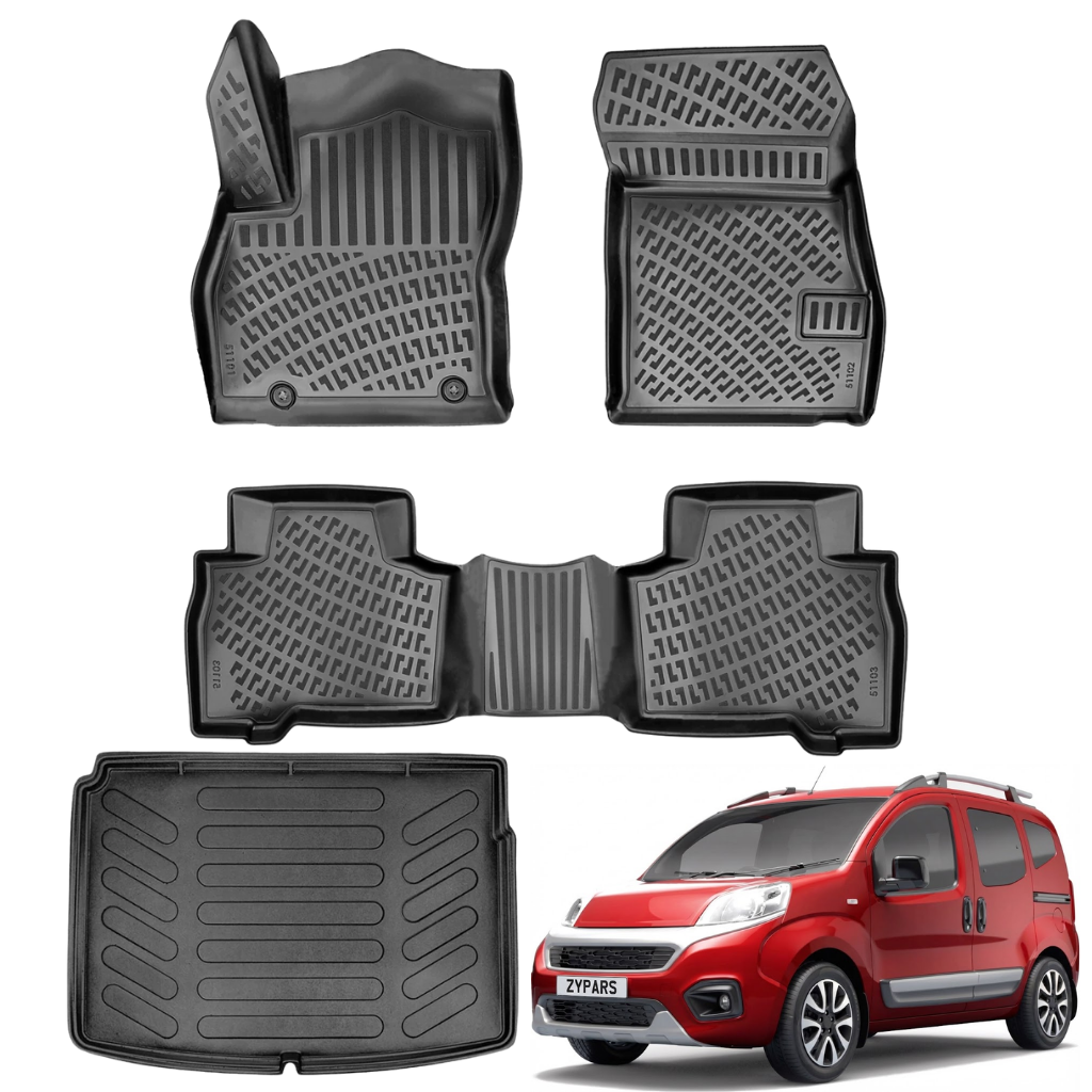 Fiat Fiorino Floor Mats and Cargo Liner 2020-2026 - Auto Accessory SKU: 4462