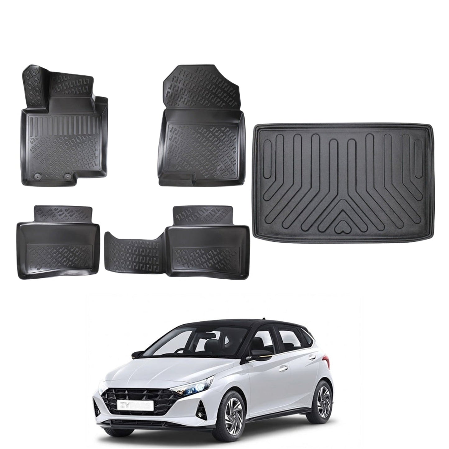 Hyundai i20 Floor Mats and Cargo Liner 2020-2026 - Auto Accessory SKU: 4575