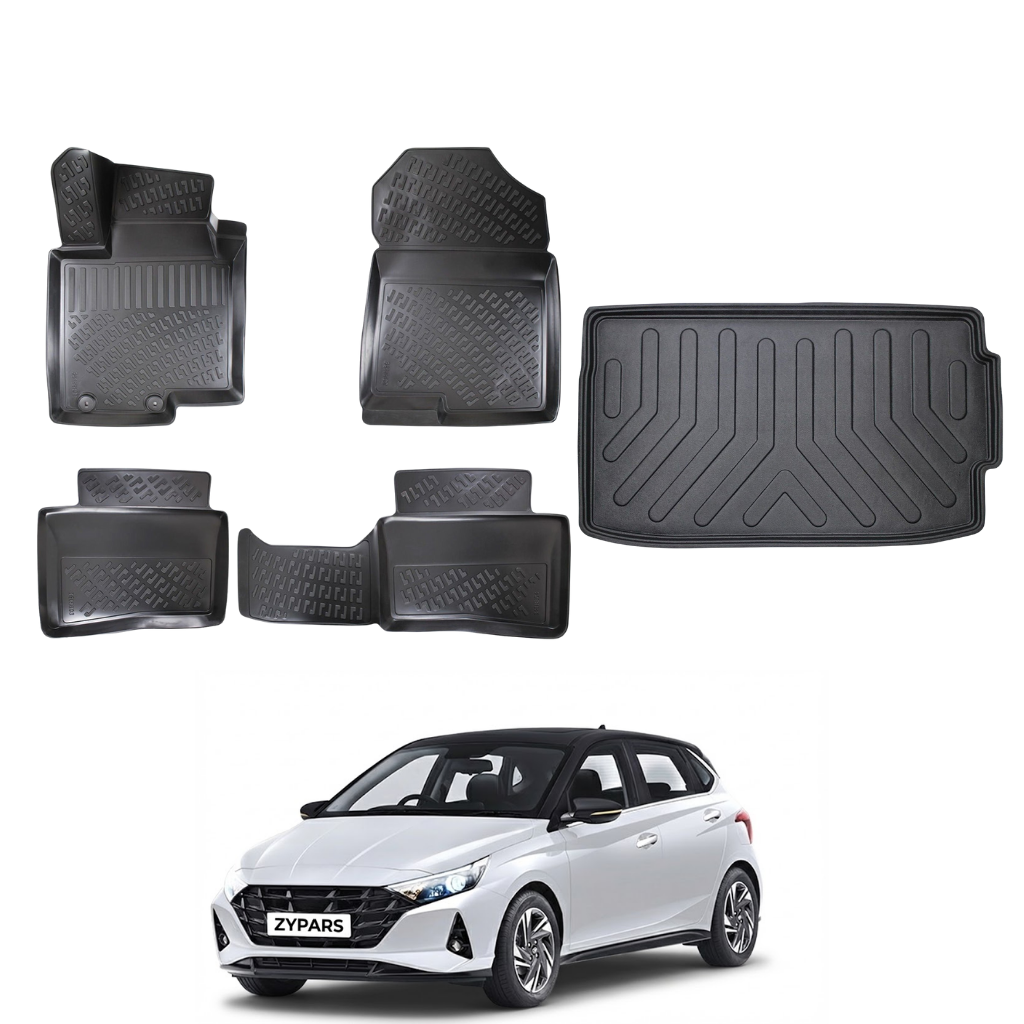 Hyundai i20 Floor Mats and Cargo Liner 2020-2026 - Auto Accessory SKU: 4577