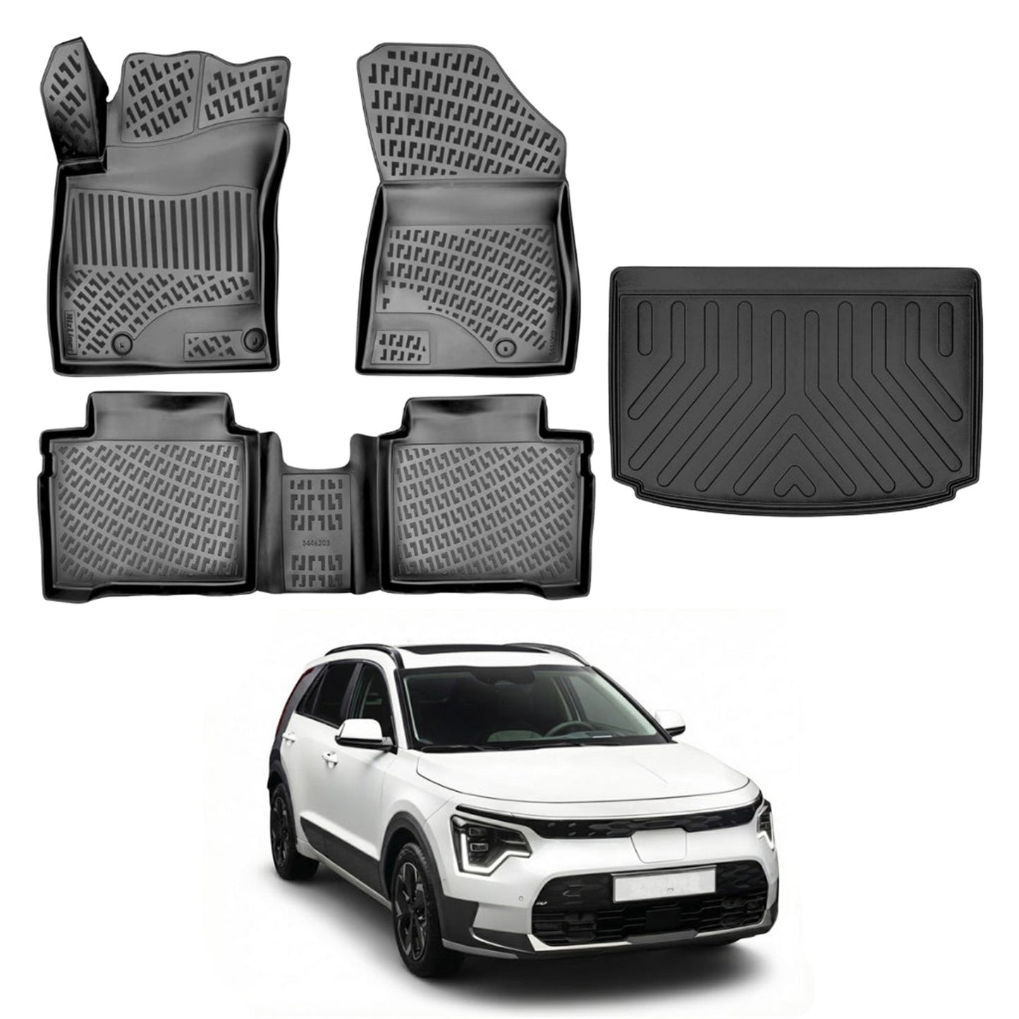 Kia Niro Floor Mats and Cargo Liner 2022-2026 - Auto Accessory SKU: 4653