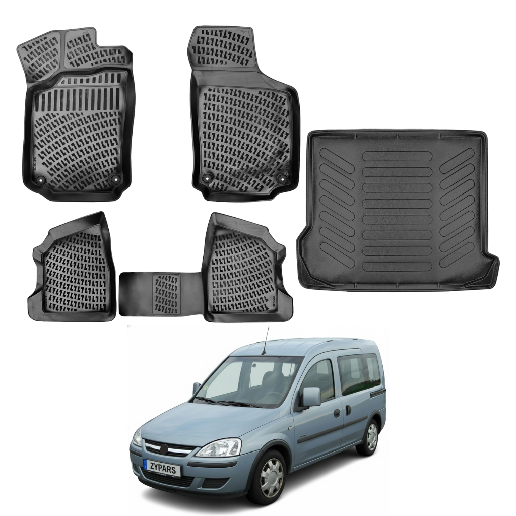 Opel Combo C Floor Mats and Cargo Liner 2001-2011