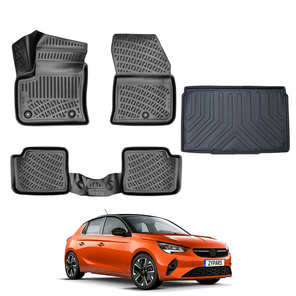 Opel Corsa F Floor Mats and Cargo Liner 2019-2026 | Ehiltek Shop