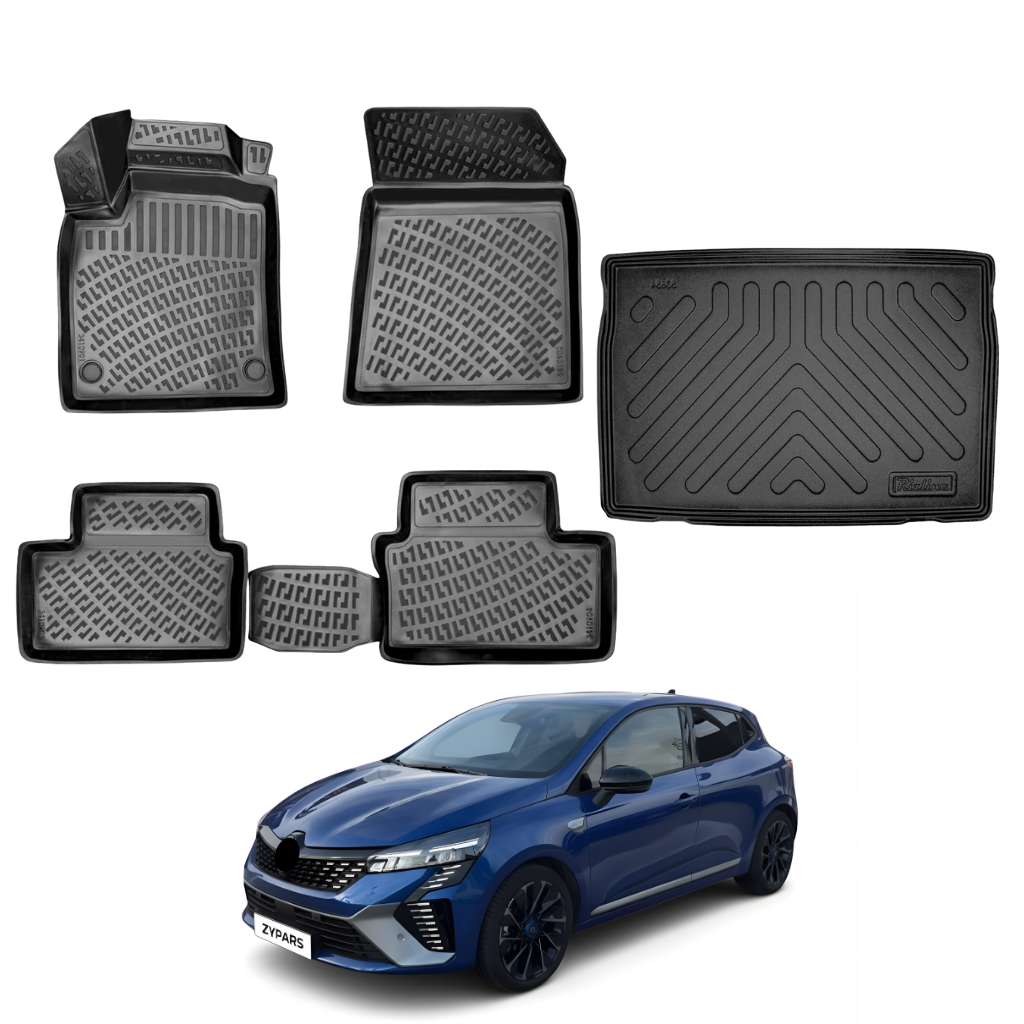 Renault Clio 5 E-Tech Floor Mats and Cargo Liner 2023-2026