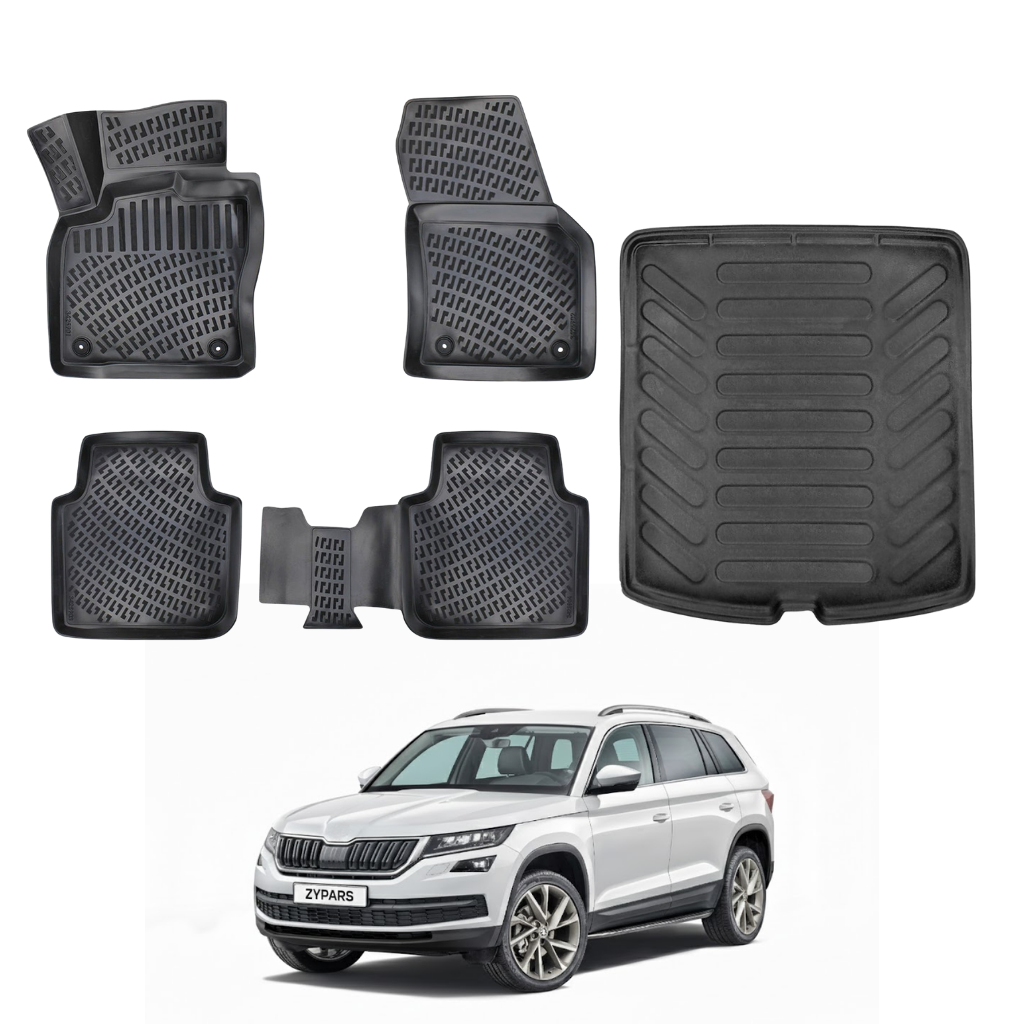 Skoda Kodiaq Floor Mats and Cargo Liner 2016-2023