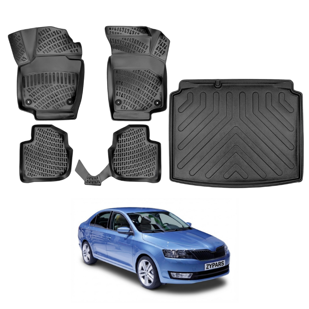 Skoda Rapid Floor Mats and Cargo Liner 2012-2026