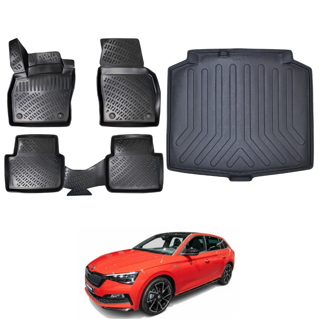 Skoda Scala Floor Mats and Cargo Liner 2019-2026