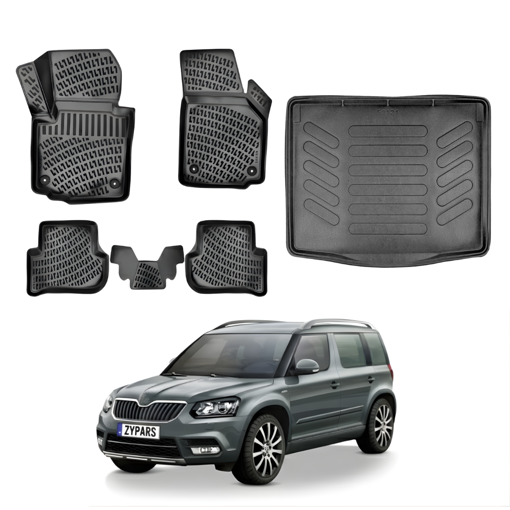 Skoda Yeti Floor Mats and Cargo Liner 2009-2018