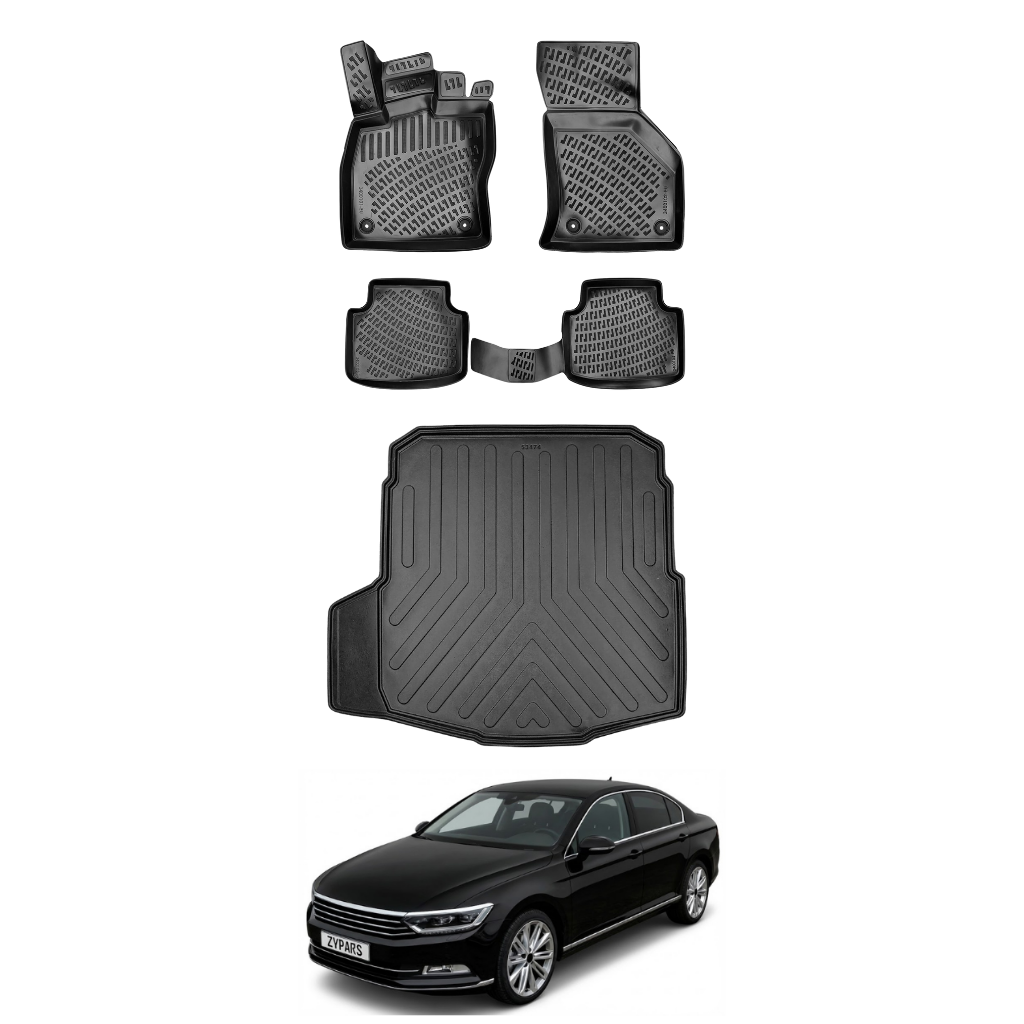 Volkswagen Passat B8 Floor Mats and Cargo Liner 2015-2022 | Ehiltek Shop