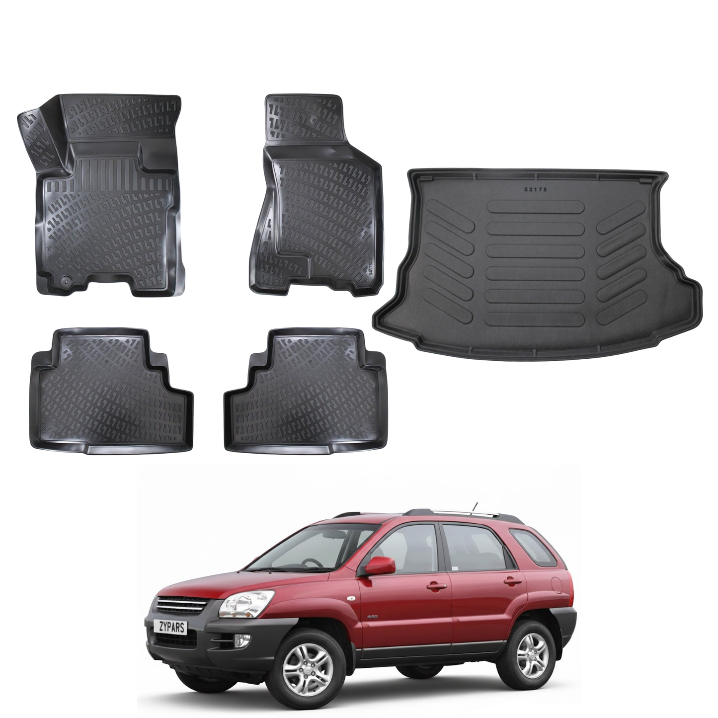 Kia Sportage Floor Mats and Cargo Liner 2005-2010