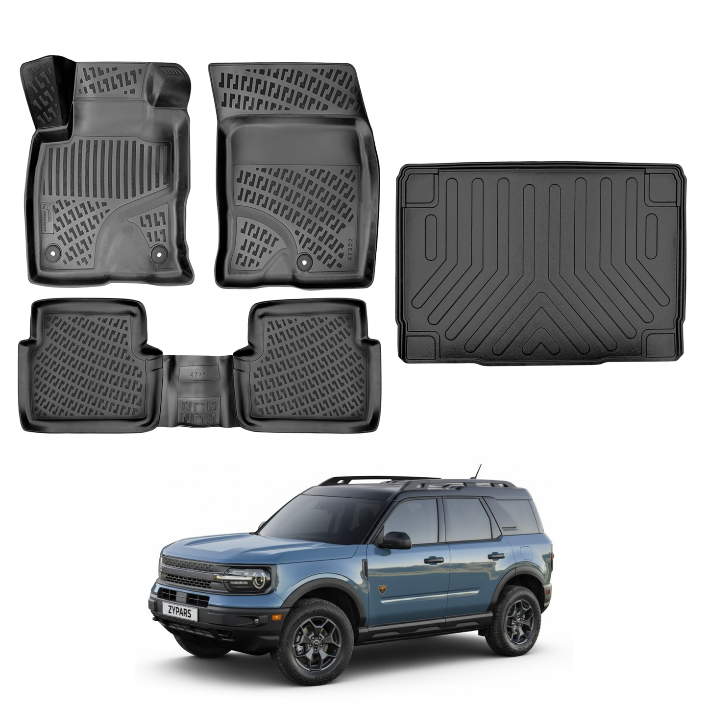 Ford Bronco Floor Mats and Cargo Liner 2021-2026 | Ehiltek Shop