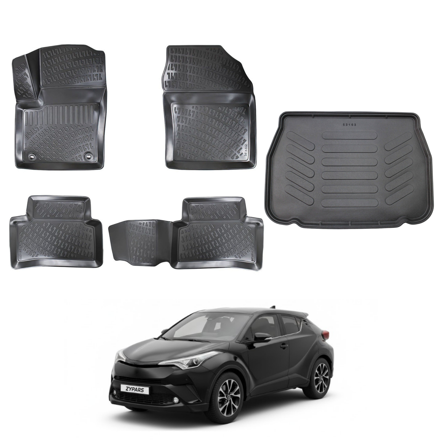 Toyota C-HR Floor Mats and Cargo Liner 2016-2022