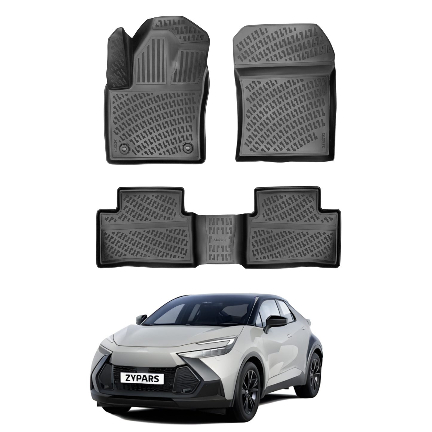 Toyota C-HR Floor Mats 2023-2026
