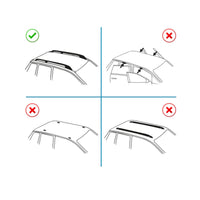 Roof Rack Cross Bars for Ford Bronco Sport 2021-2025, Lockable Aluminum Raised Rail Roof Rack System, Black Heavy Duty Cargo Carrier
