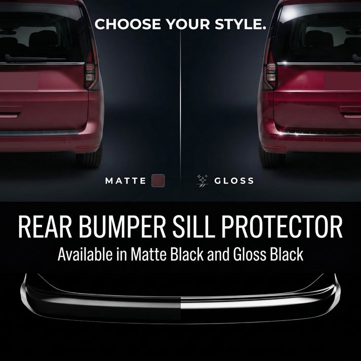 Audi A3 Rear Bumper Guard 2016-2019, Matte Black ABS Tailgate Sill Protector, Scratch Resistant Cover