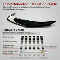 Ram ProMaster Hood Deflector 2023-2025, Hood Bugflector, Bug & Debris Shield, Black
