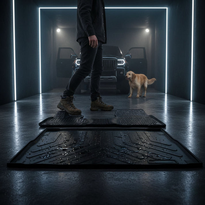 Hyundai Getz Floor Mats and Cargo Liner 2002-2026, All Weather TPE Front, Rear & Cargo Set