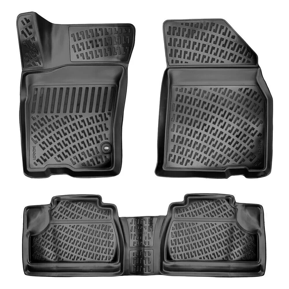 Floor Mats Liner For Mercedes S-Class W221 2007-2013 All Weather Molded 3D Black