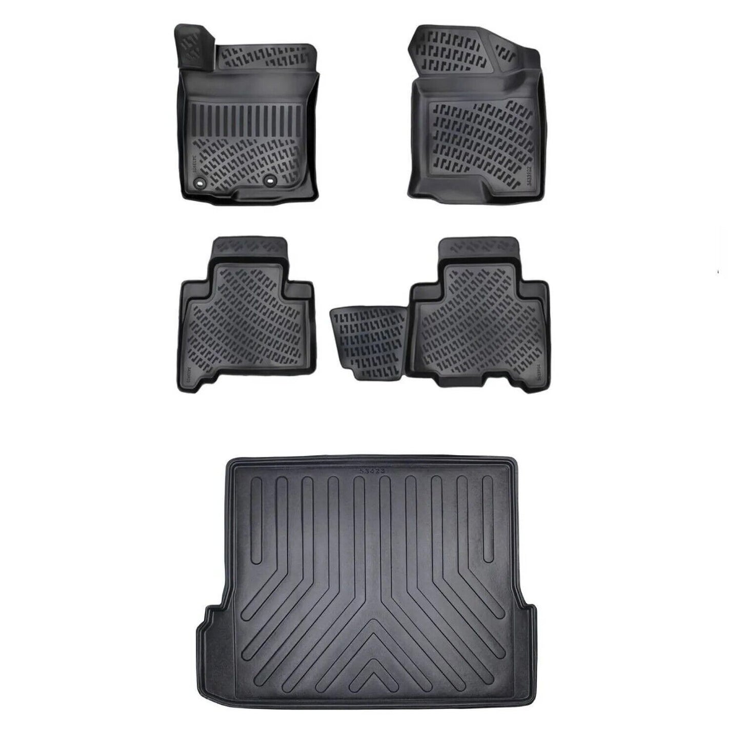 Floor Mats + Cargo Liner Eco Fits Toyota Land Cruiser Prado 2009-2023 3D SET