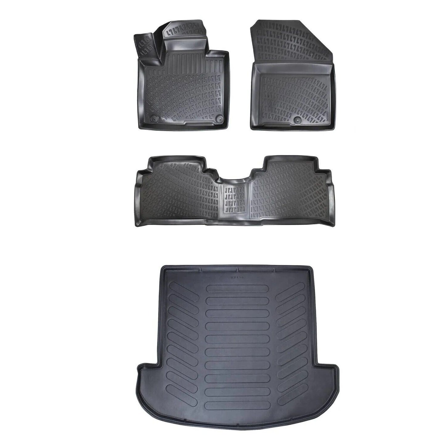 Floor Mats + Cargo Trunk Liner For Kia Sorento 5 Seats 2016-2020 All Weather SET