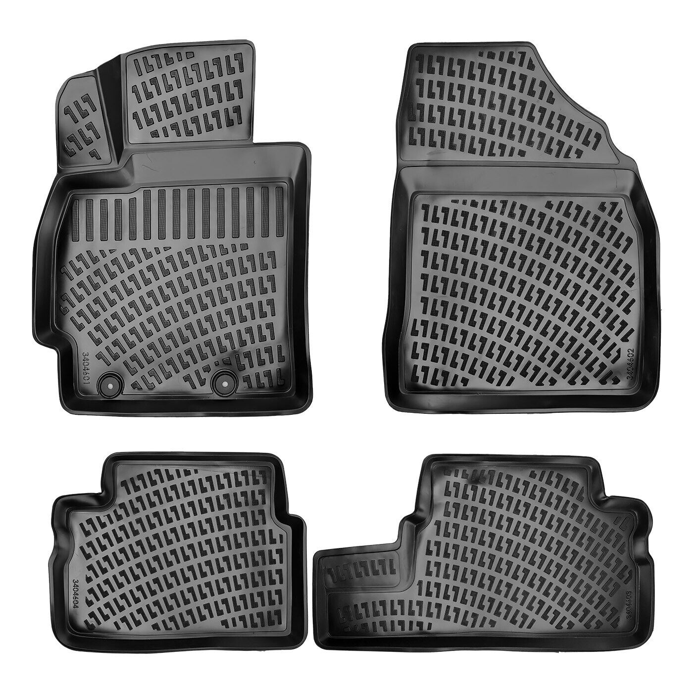 Floor Mats Liner Fits Toyota Corolla 2006-2012 Waterproof 3D Molded Eco 4 Pcs