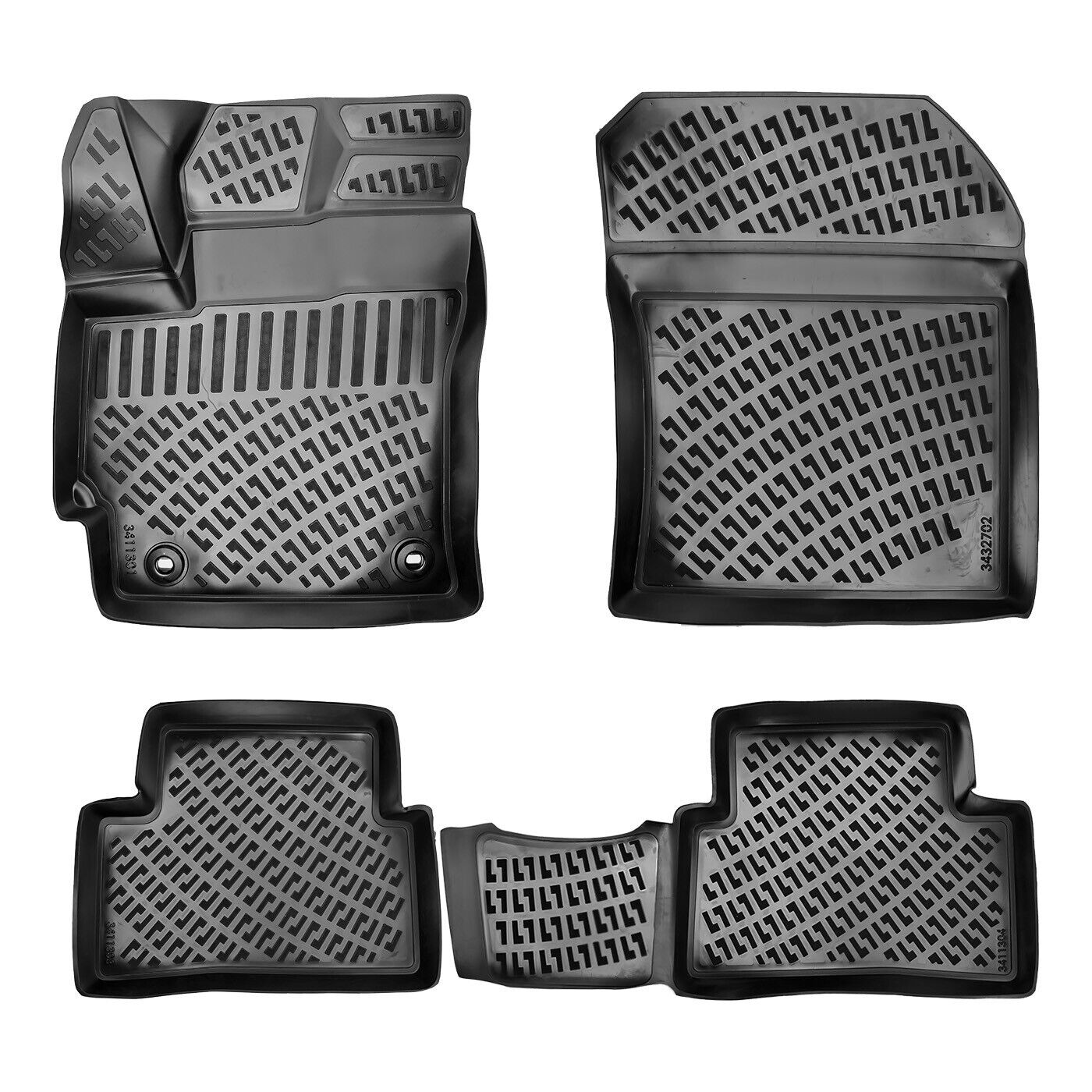 Floor Mats Liner Fits Toyota Corolla 2019-2024 Hatchback Waterproof 3D Eco 4x