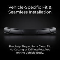 Opel Combo E Rear Bumper Guard 2019-2025, Piano Black ABS Tailgate Sill Protector, Scratch Resistant Cover