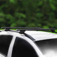 Roof Rack Cross Bars for Ford Bronco Sport 2021-2025, Lockable Aluminum Raised Rail Roof Rack System, Black Heavy Duty Cargo Carrier