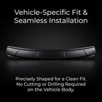 VW Passat B8 Rear Bumper Guard 2015-2025, Matte Black ABS Tailgate Sill Protector, Scratch Resistant Cover