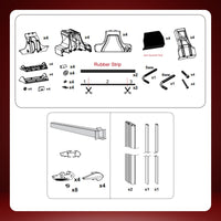 Roof Rack Cross Bars for Citroen C3 2003-2009 120 CM, 75 Kg / 165 lbs Load