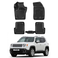 Jeep Renegade Floor Mats 2015-2019, TPE All Weather, Non Slip Car Interior Floor Liner
