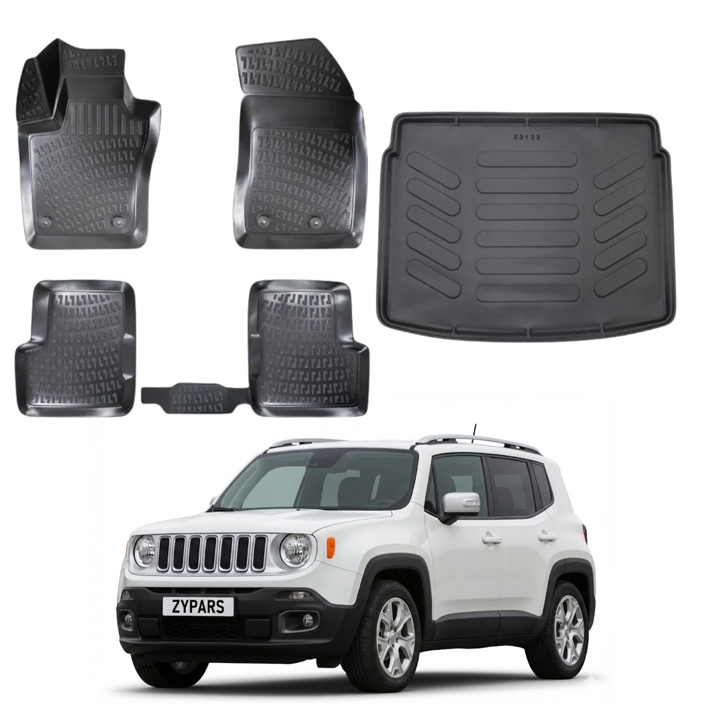 Jeep Renegade Top Floor Mats and Cargo Liner 2015-2019