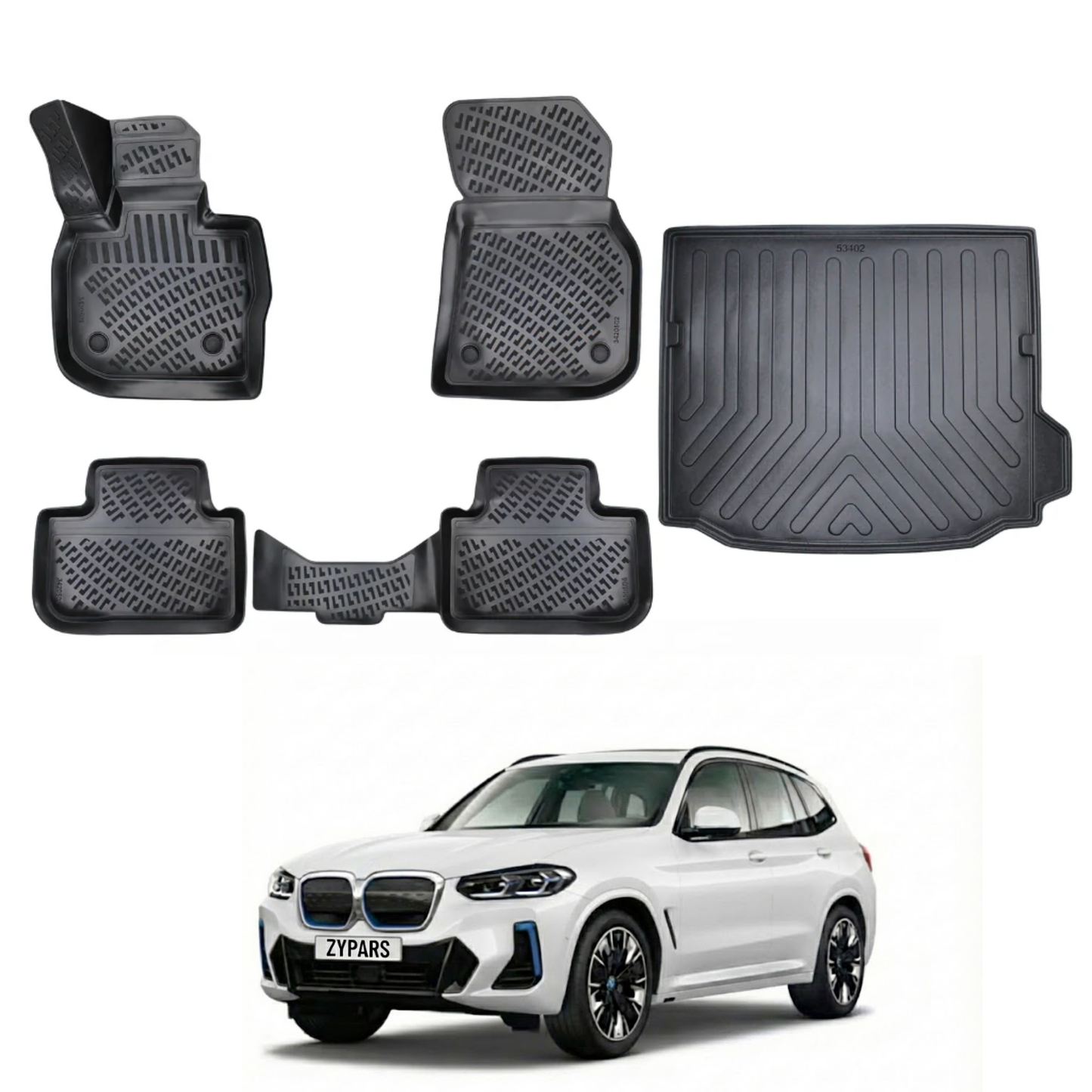 BMW iX3 G08 BEV Floor Mats and Cargo Liner 2021-2026