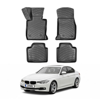 BMW 3 Series F30 Floor Mats 2012-2019, TPE All Weather, Non Slip Car Interior Floor Liner