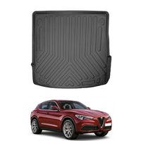 Alfa Romeo Stelvio Cargo Liner 2017-2026, TPE All Weather Trunk Protection, Black