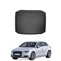 Audi A3 Cargo Liner 2013-2020, TPE All Weather Trunk Protection, Black