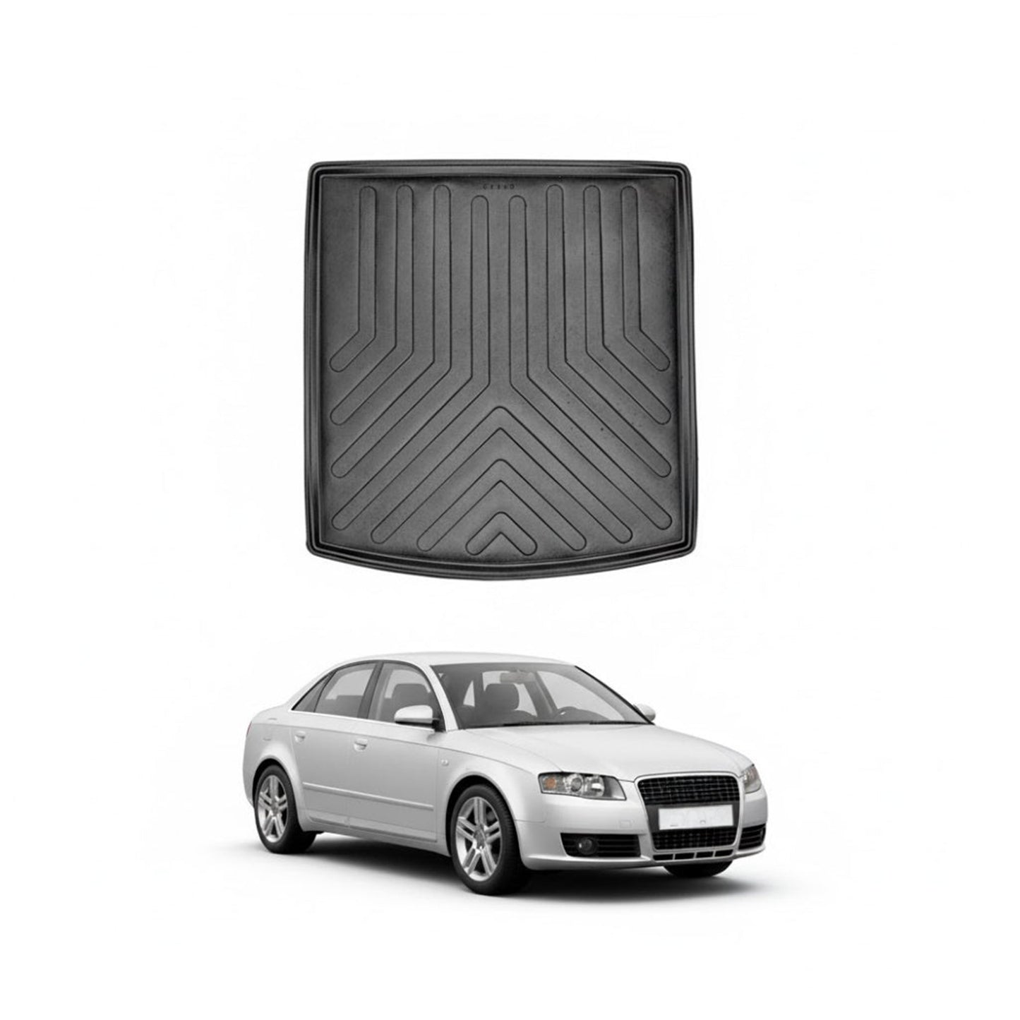 Audi A4 B7 Cargo Liner 2004-2008, TPE All Weather Trunk Protection, Black