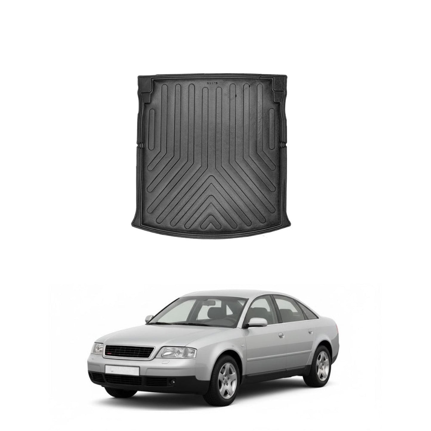 Audi A6 C5 Cargo Liner 1997-2004, TPE All Weather Trunk Protection, Black