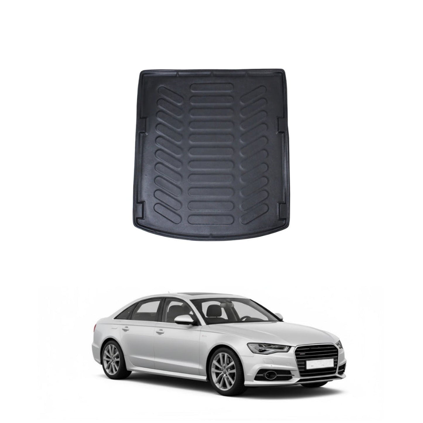 Audi A6 C7 Cargo Liner 2011-2015, TPE All Weather Trunk Protection, Black