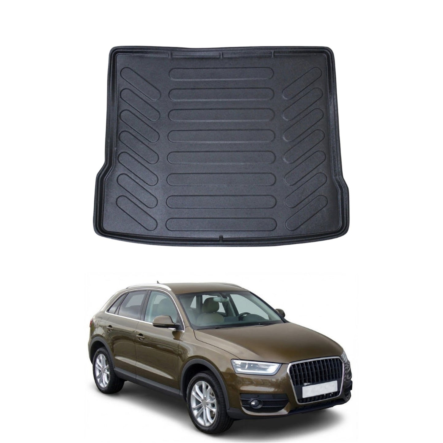 Audi Q3 Cargo Liner 2011-2018, TPE All Weather Trunk Protection, Black