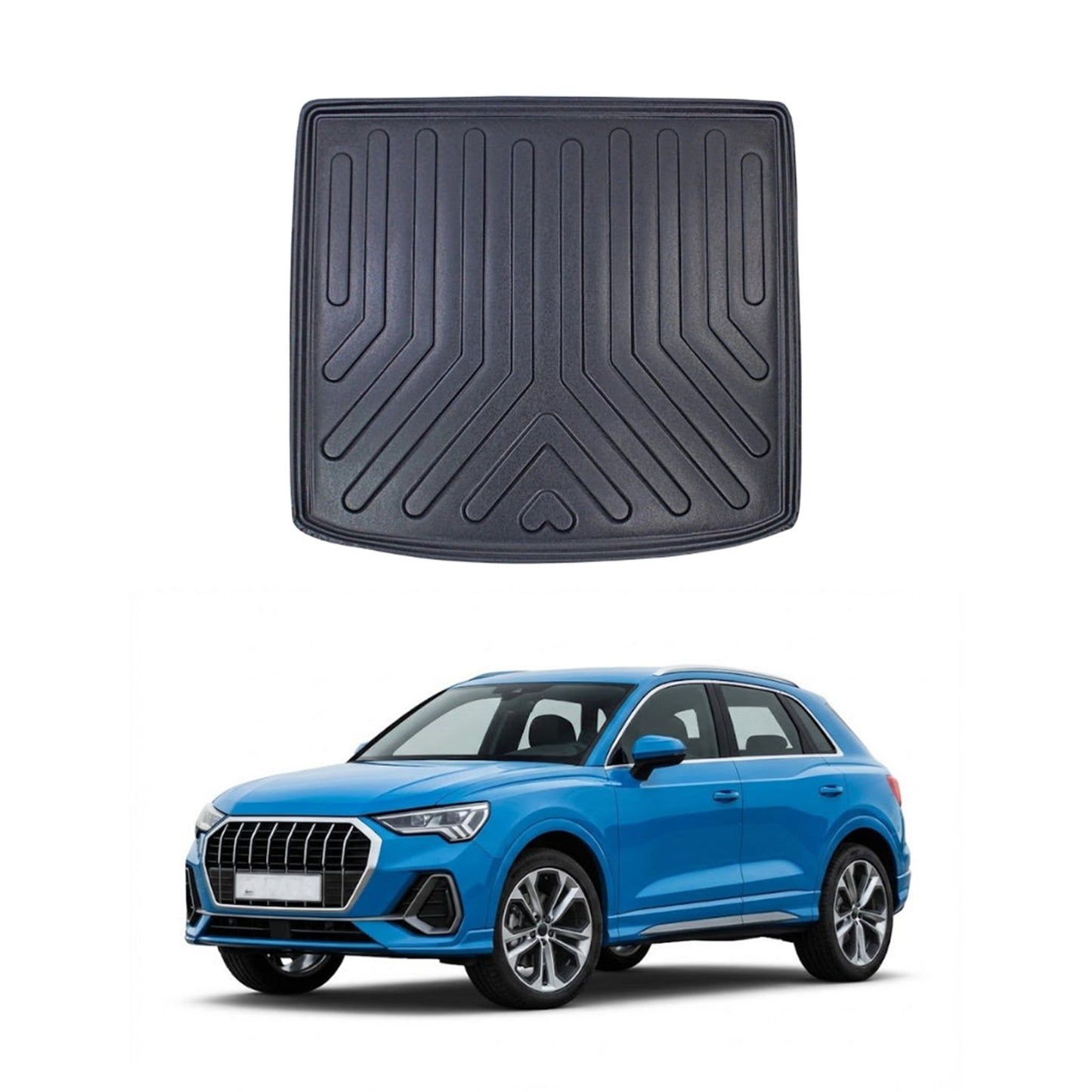Audi Q3 Cargo Liner 2018-2024, TPE All Weather Trunk Protection, Black