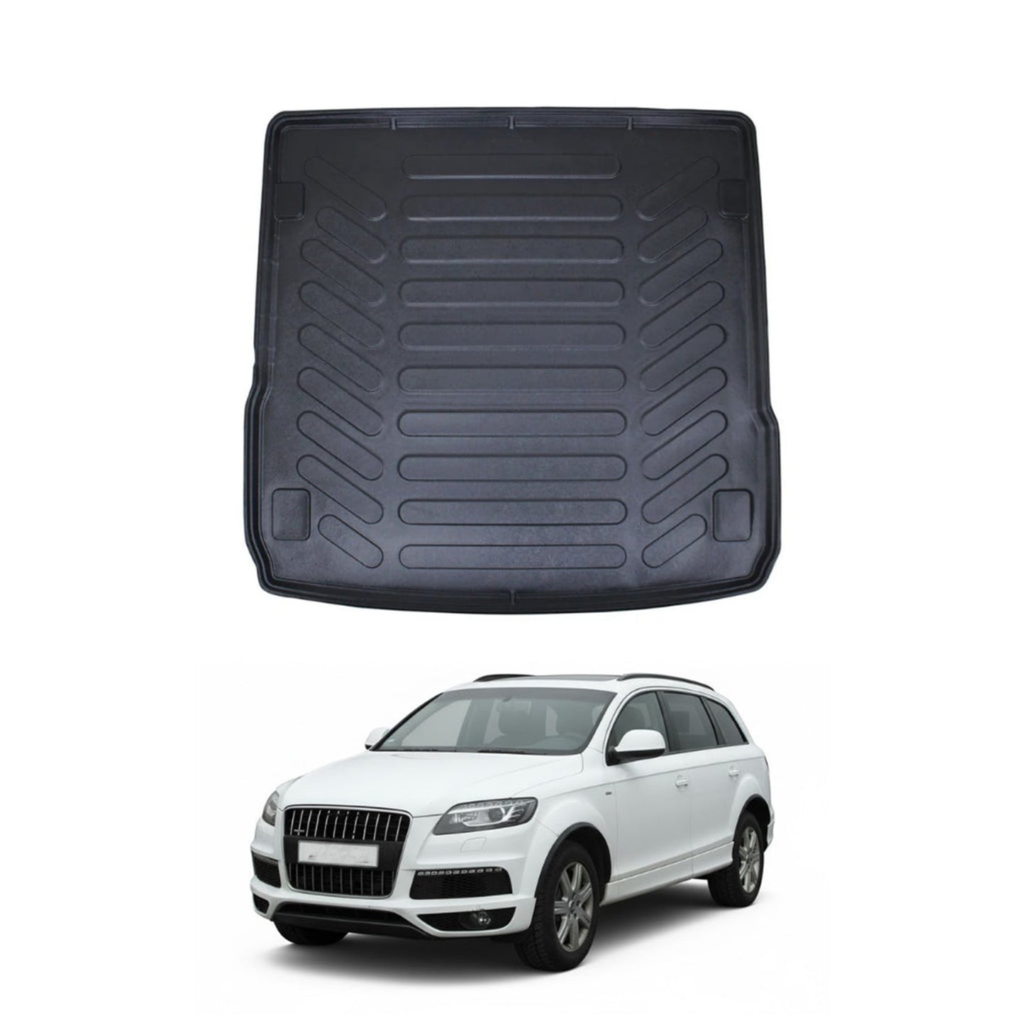 Audi Q7 Cargo Liner 2006-2015, TPE All Weather Trunk Protection, Black