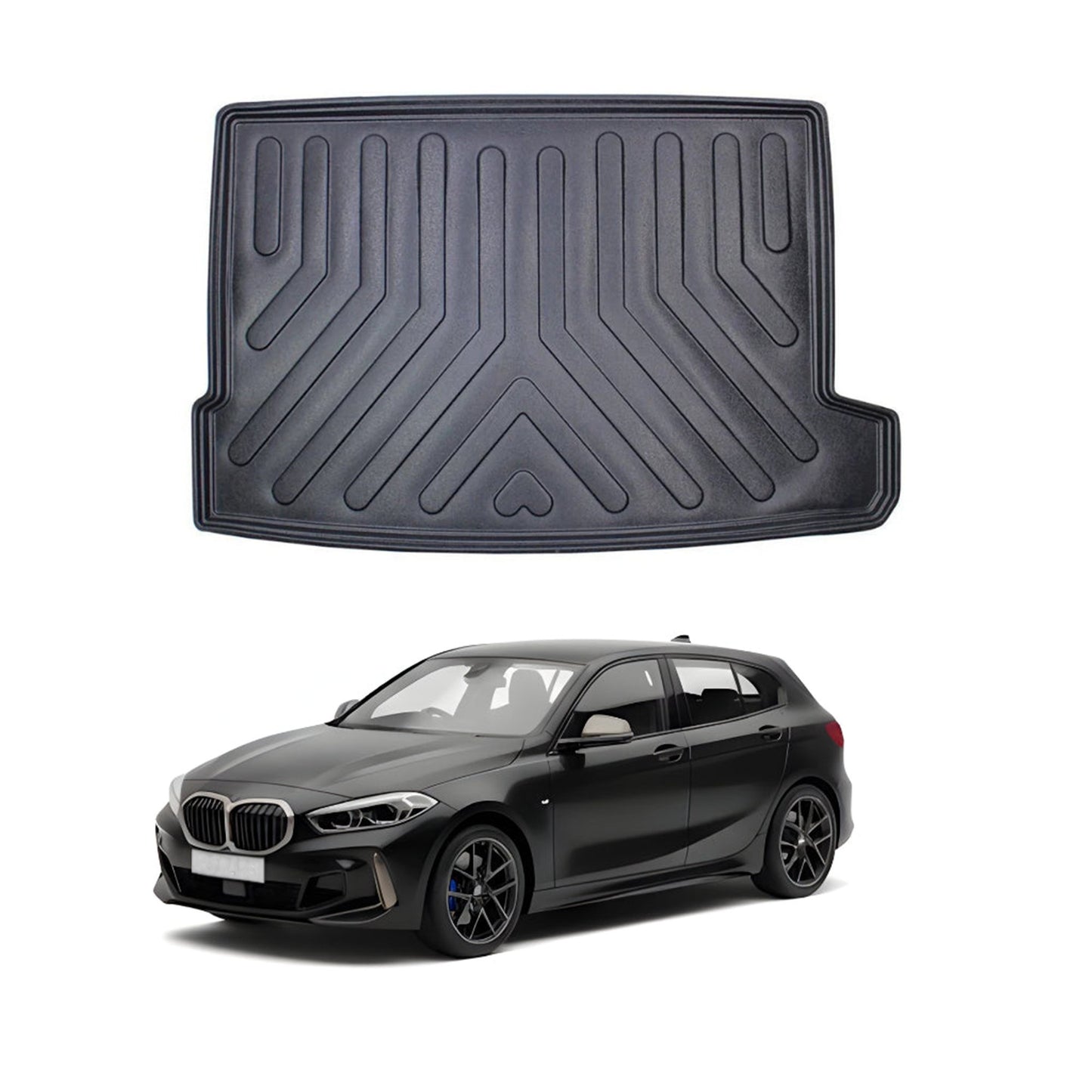BMW 1 Series F40 Cargo Liner 2019-2024, TPE All Weather Trunk Protection, Black