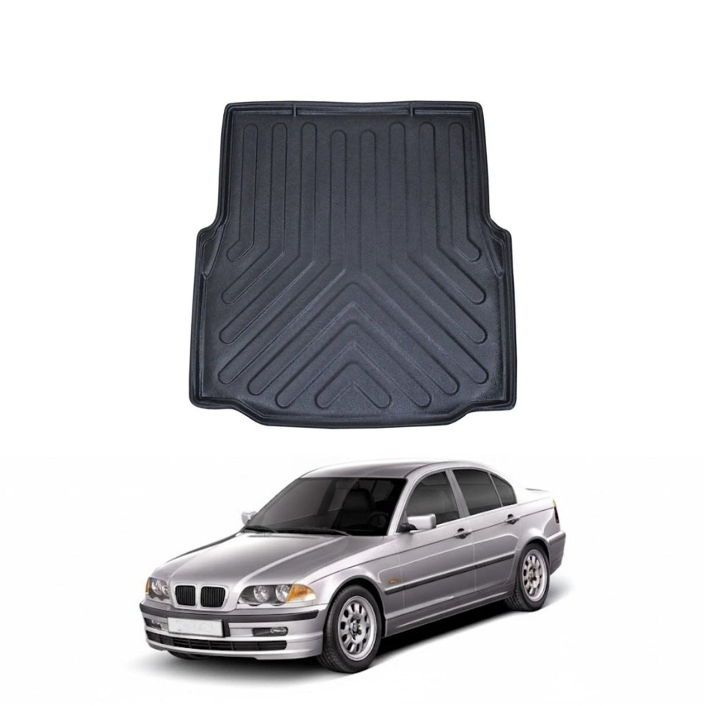 BMW 3 Series E46 Cargo Liner 1997-2006, TPE All Weather Trunk Protection, Black