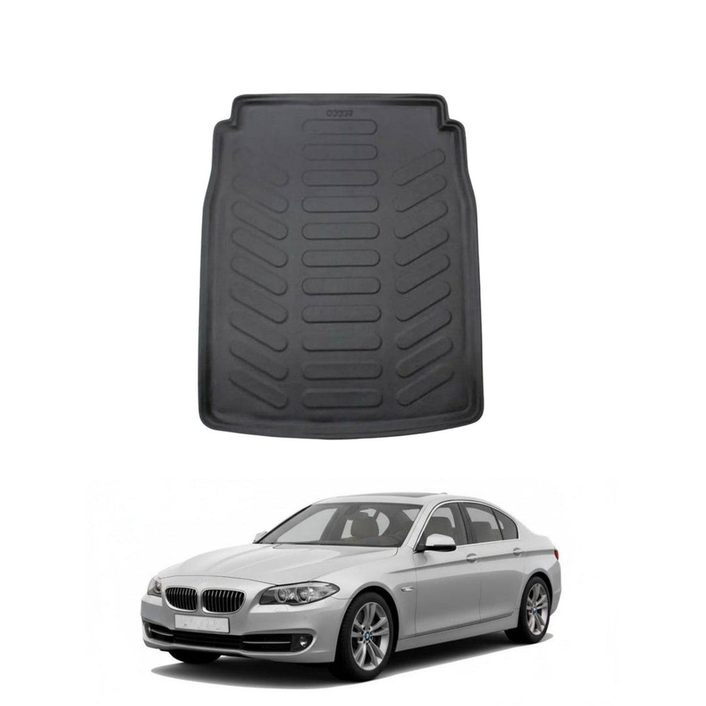 BMW 5 Series F10 Cargo Liner 2010-2016, TPE All Weather Trunk Protection, Black