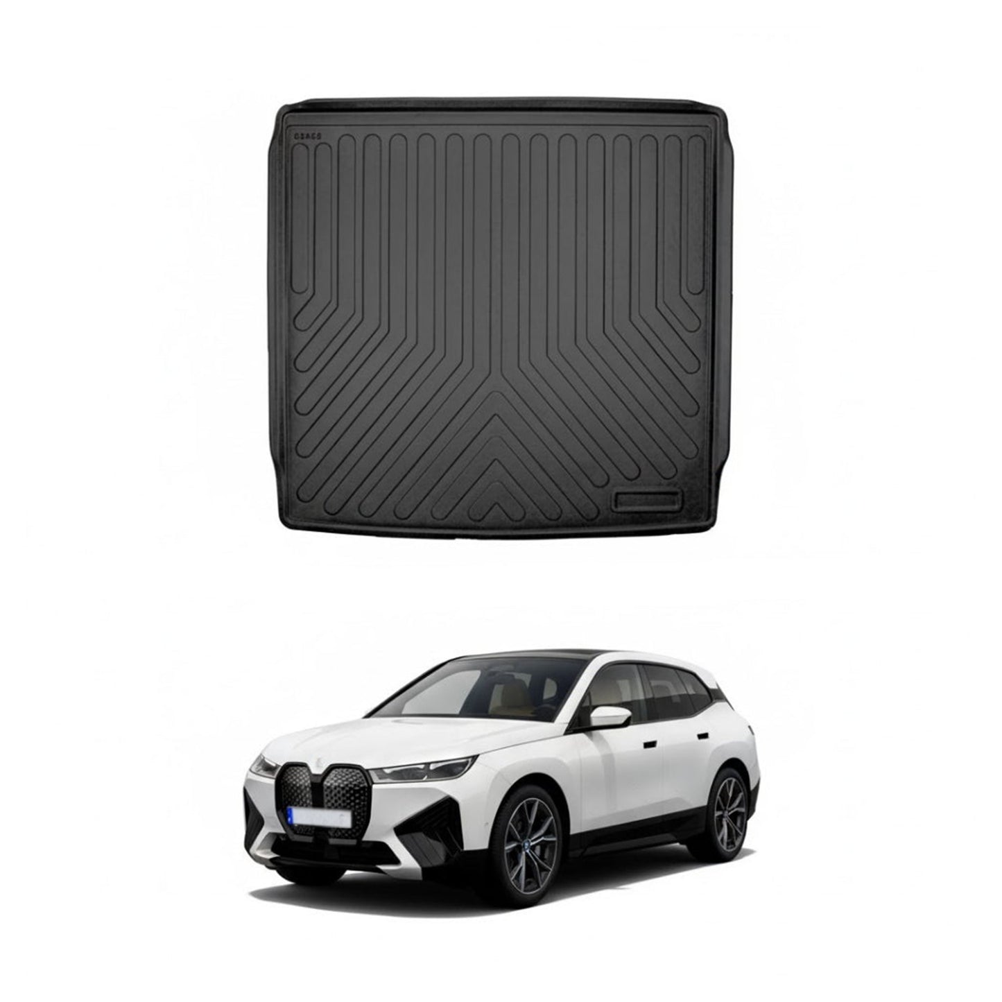 BMW iX Cargo Liner 2021-2026, TPE All Weather Trunk Protection, Black