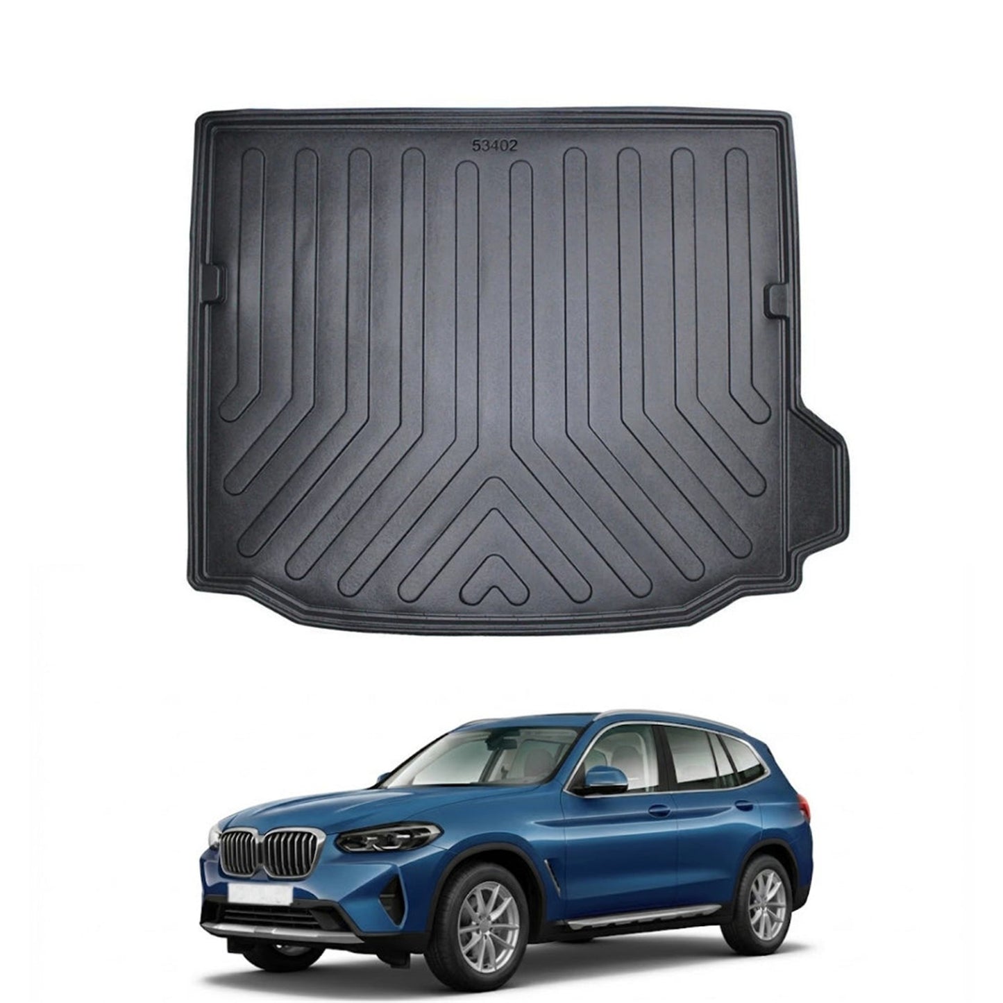 BMW X3 G01 Cargo Liner 2017-2026, TPE All Weather Trunk Protection, Black